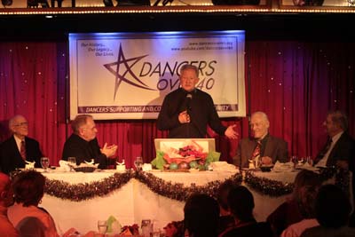 Harvey Evans honoring the men at the table